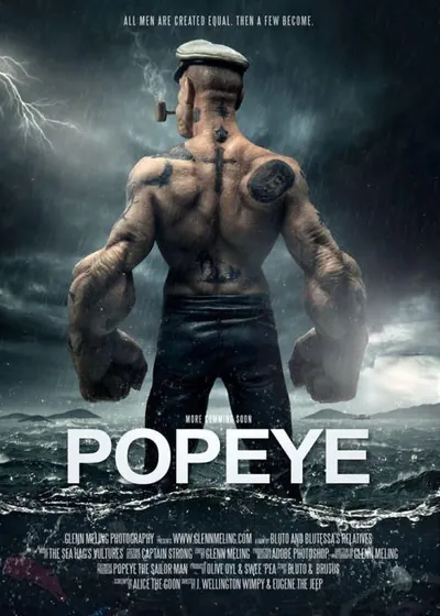 Popeye live-action film poster — adventure streaming on IPTV UK in 4K